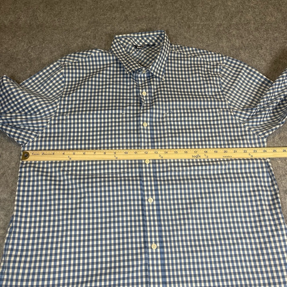 Rohan Fenland Mens Shirt XLarge Blue Plaid Check Button Up Long Sleeve UPF 40+ - Picture 9 of 9